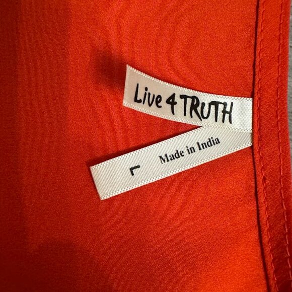 Red V-Neck Roll-Tab Sleeve Shirt Dress Live 4 Truth - Picture 8 of 8